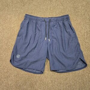 Legends Luka Shorts Mens M Blue Lined Athletic Gym Training Drawstring Mesh